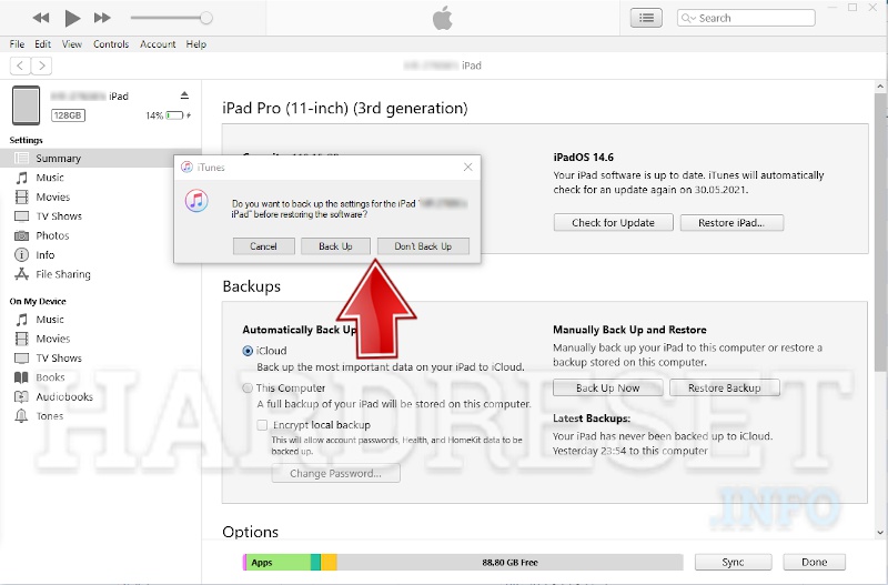 Mode de récupération